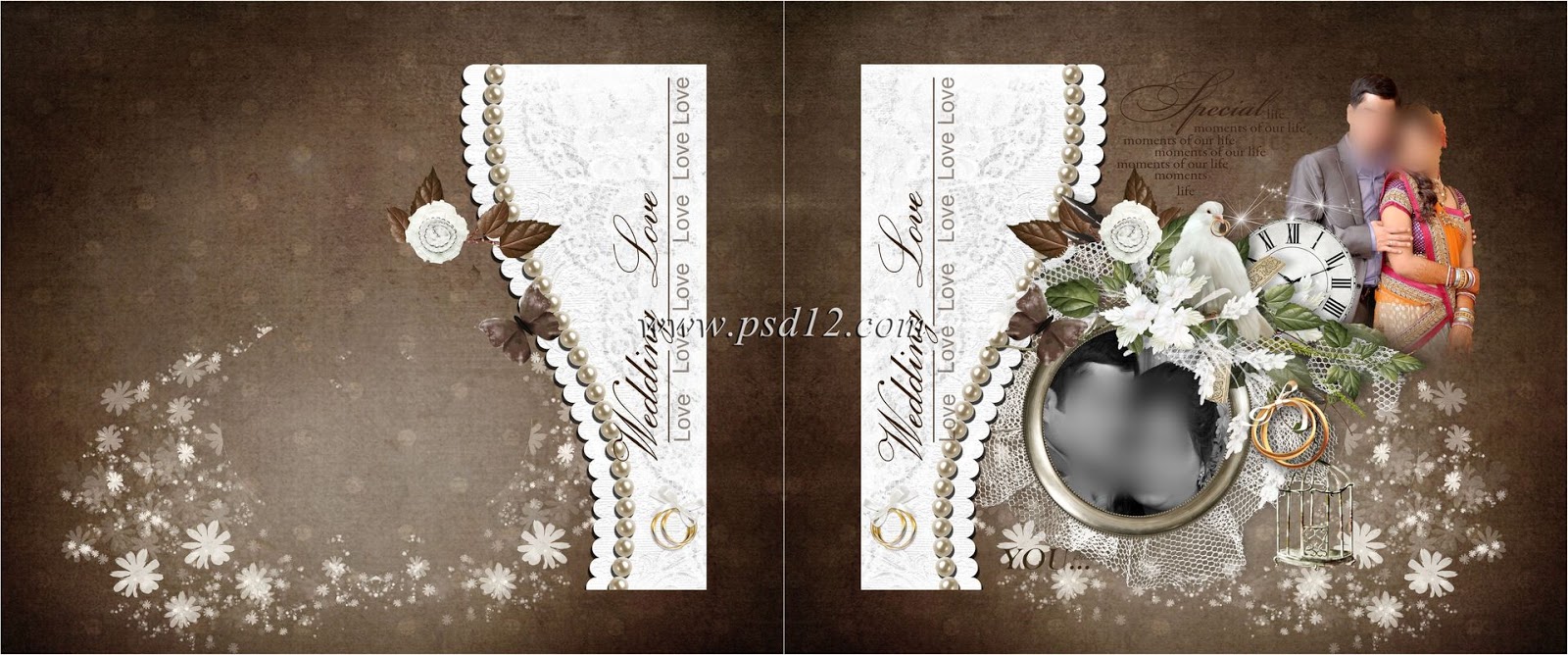 50+ Best Modern Wedding Album Cover PSD Designs & Templates