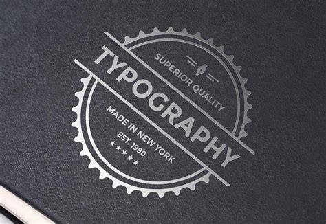 Silver Foil Logo Mockup&nbsp;Psd