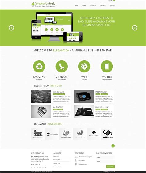 Website Layout Psd Files Free Download