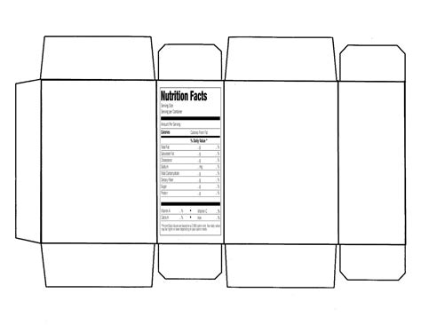 Cereal Box Template Illustrator&nbsp;Download
