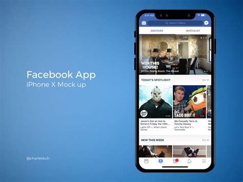 Iphone X Facebook&nbsp;Mockup