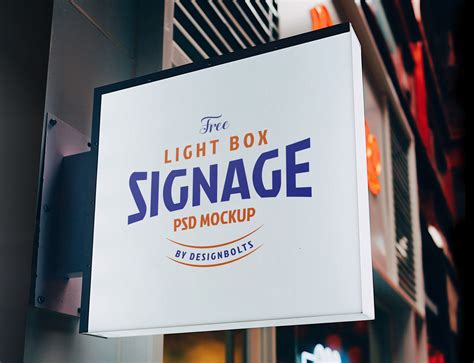 Light Sign Board&nbsp;Mockup