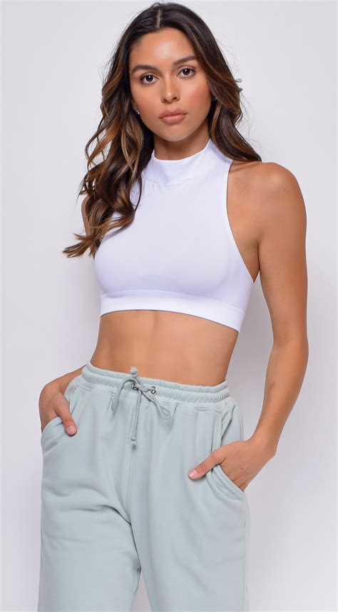 White Crop Top&nbsp;Mockup