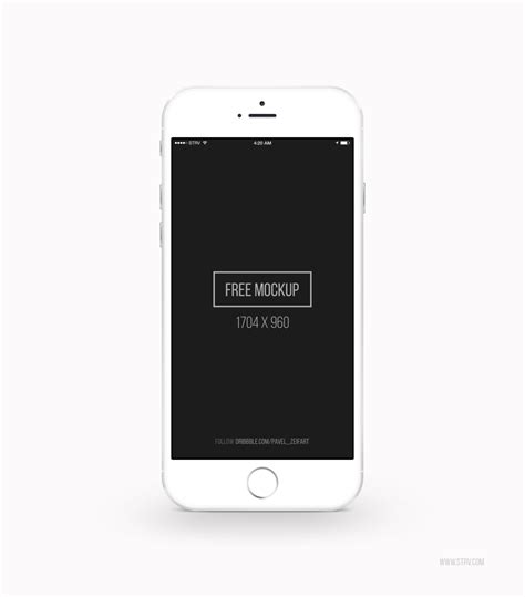 Iphone White Mockup&nbsp;Psd