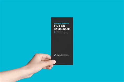 Flyer In Hand Mockup&nbsp;Free