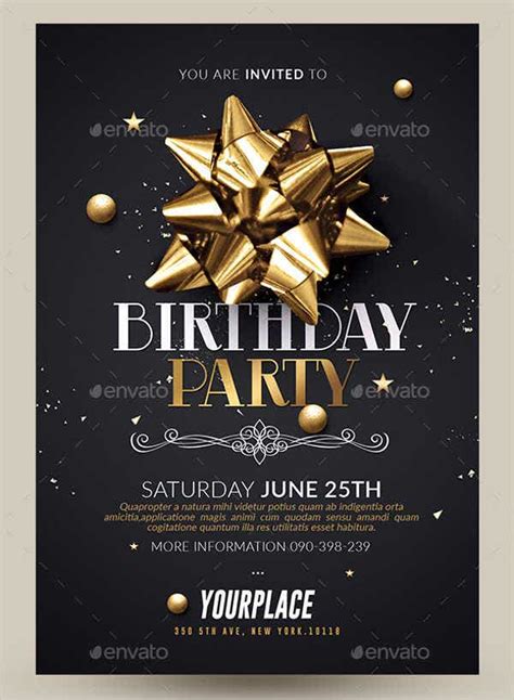 Birthday Invitation Template Psd Free&nbsp;Download