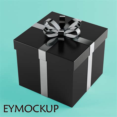 Gift Box 3D&nbsp;Mockup