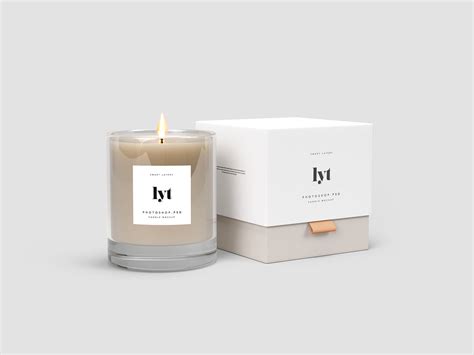 Candle Box Mockup Free