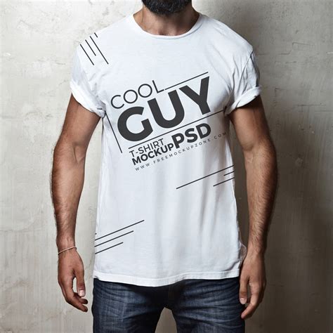 Man T Shirt Mockup Free&nbsp;Download