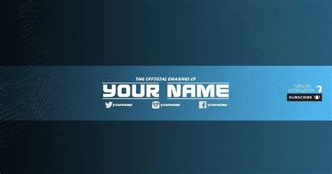 Youtube Channel Art Template 2019&nbsp;Psd