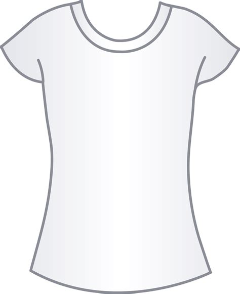 White T Shirt Template&nbsp;Female