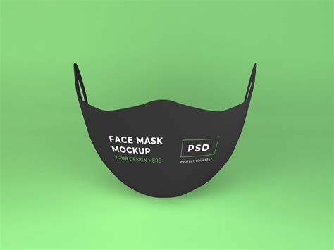 Face Mask Template&nbsp;Psd