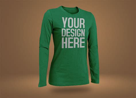 T Shirt Long Sleeve Mockup&nbsp;Free