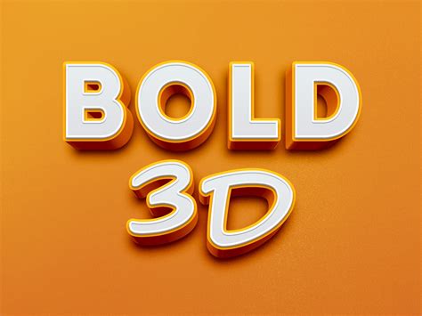 3D Font Photoshop&nbsp;Template