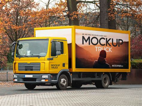 Free Truck Mockup Download