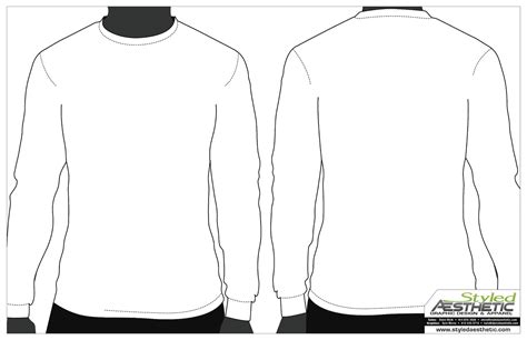Long Sleeve T-Shirt Template Photoshop&nbsp;Free