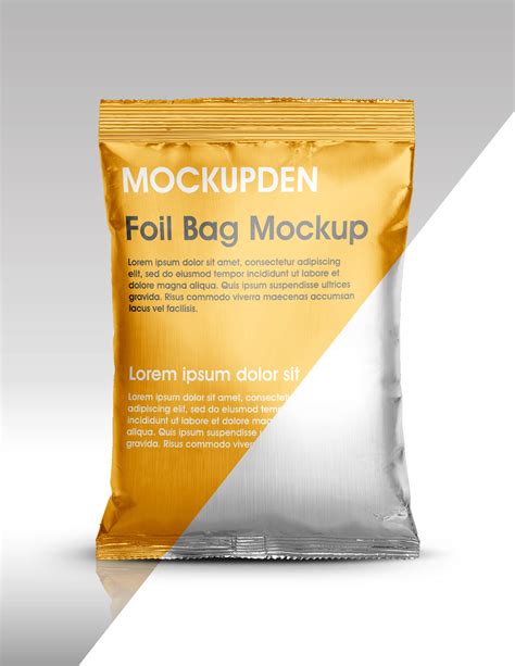 Gold Foil Bag Mockup