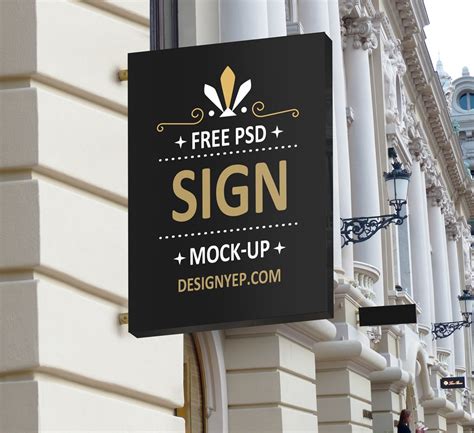 Shop Sign Mockup Psd&nbsp;Free