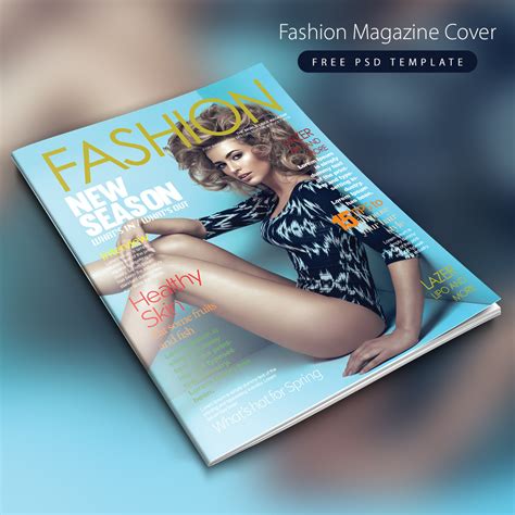 Fashion Magazine Cover Mockup Psd Free&nbsp;Download
