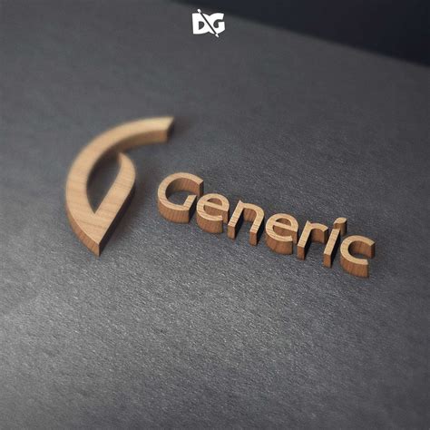 3D Wood Logo Mockup&nbsp;File
