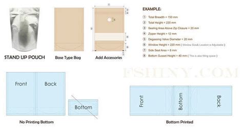 Stand Up Pouch Design&nbsp;Template