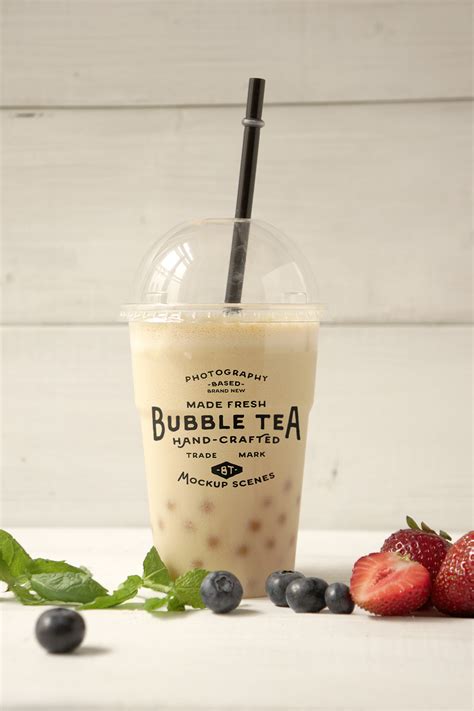 Bubble Tea Mockup Free Download