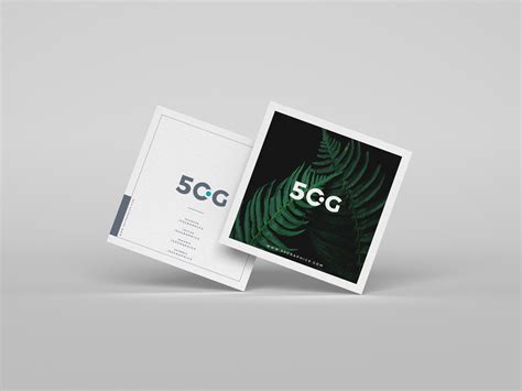 Square Card Mockup&nbsp;Free